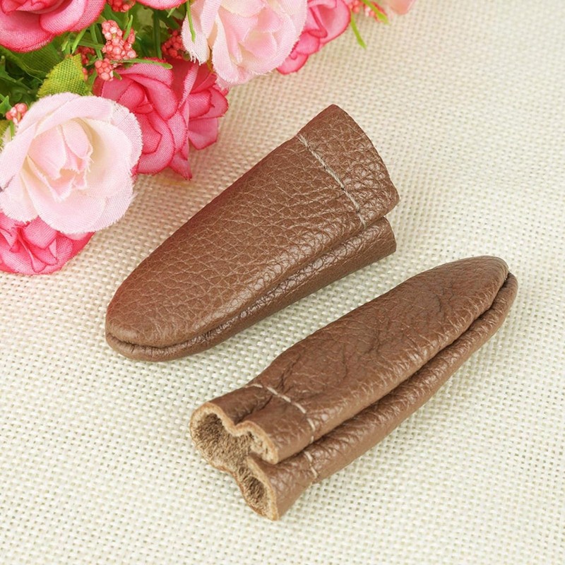 TAORAYO Thimble Finger Protector Craft Sewing Thimble Leather Sewing Tools