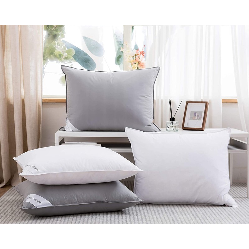 Goose Down Feather Pillows Hotel Collection Bed Pillow for Sleeping,100%