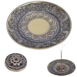 Lotus Censer Incense Holder, Incense Holder, Incense Holder with Ash Catcher, Lotus Incense Burner for Yoga, Tea House