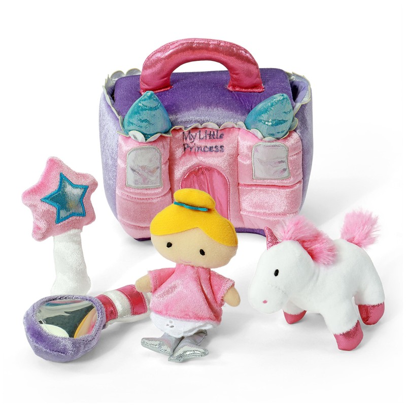 Baby GUND Play Soft Collection, Princess Castle 5-Piece Plush Playset