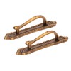 2pcs Barn Door Handle Heavy Duty Bronze Surface Mounted Sliding