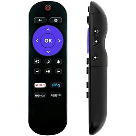 Universal Remote Control Compatible with All Sharp ROKU Smart TVs