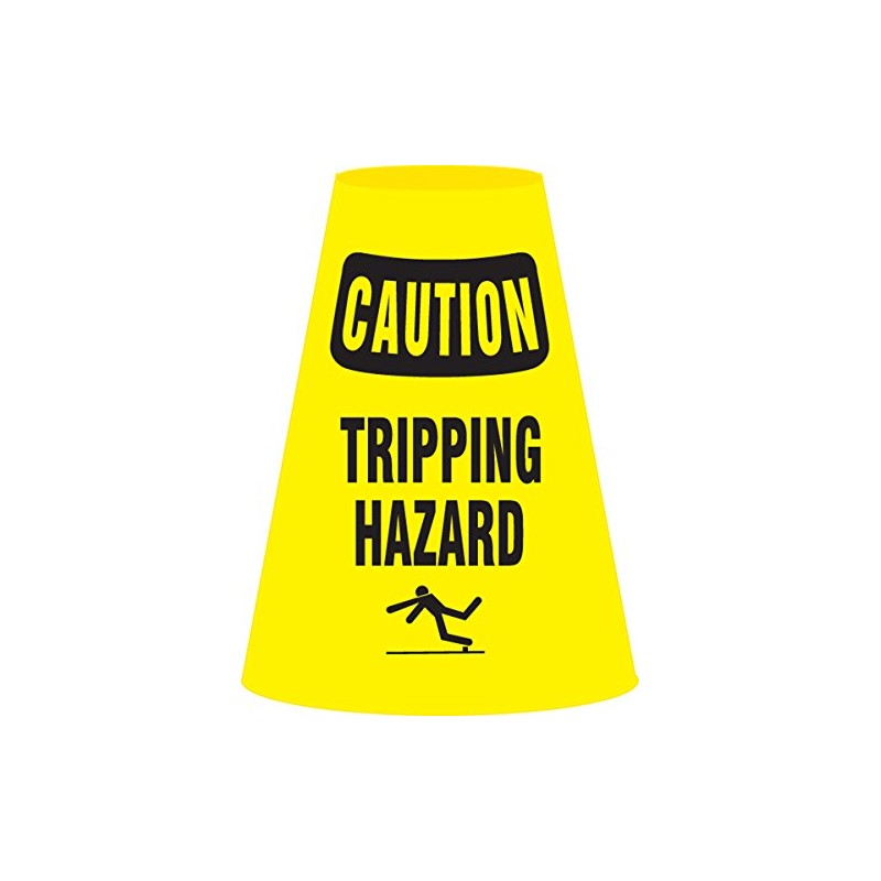 Accuform Signs FBC913E Vinyl Traffic Cone Cuff Sleeve, Legend "Caution