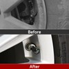 4pcs Car Leather Tyre Valve Valve Caps Compatible with Styling