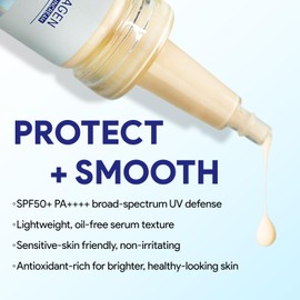 T-Collagen Sunscreen Serum SPF50+ – Lightweight UV Defense, No White Cast, Collagen + Stem-Cell Complex – For Sensitive Skin (4 Bottles)