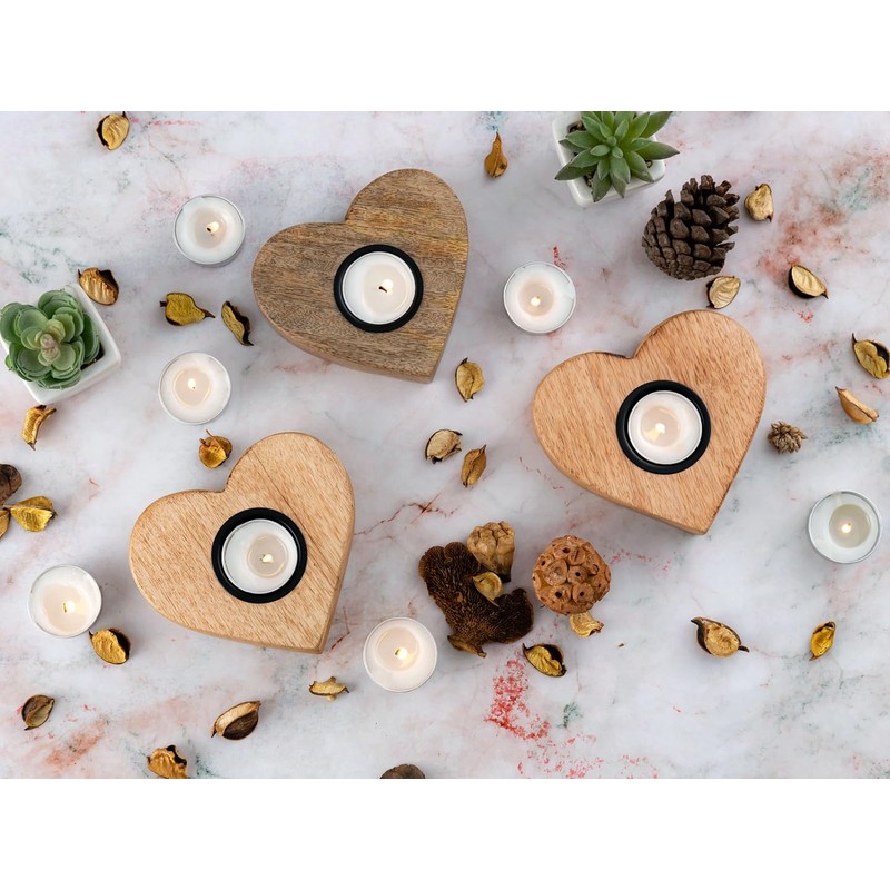 Tea Light Holder Set of 3 12 x 11 cm