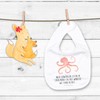 Mr. & Mrs. Panda Squid Baby Bib, White