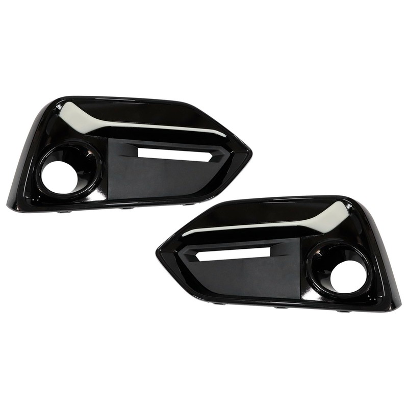 GXARTS 2PCS Black Left & Right Front Fog Light Covers