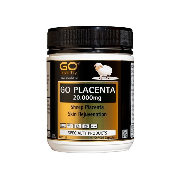 GO Healthy GO Placenta 20,000mg Capsules 180