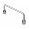 Industrial Grade Aluminum Folding Pull Handle with Silver Matte Finish - 4NRV4