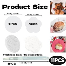 Omeblos Magic Foam Texture Painting Kit,Magic Puffy Paint,3D Drawing Magic Canvas Sponge DIY Bubble Drawing Pens Creative Art Supplies with 10 Piece DIY 3D Foam Texture Painting Paper 1 Water Pens