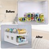 Vadidiya 2-Layer Stackable Soda Can Storage Organizer, Rolling Soda Can