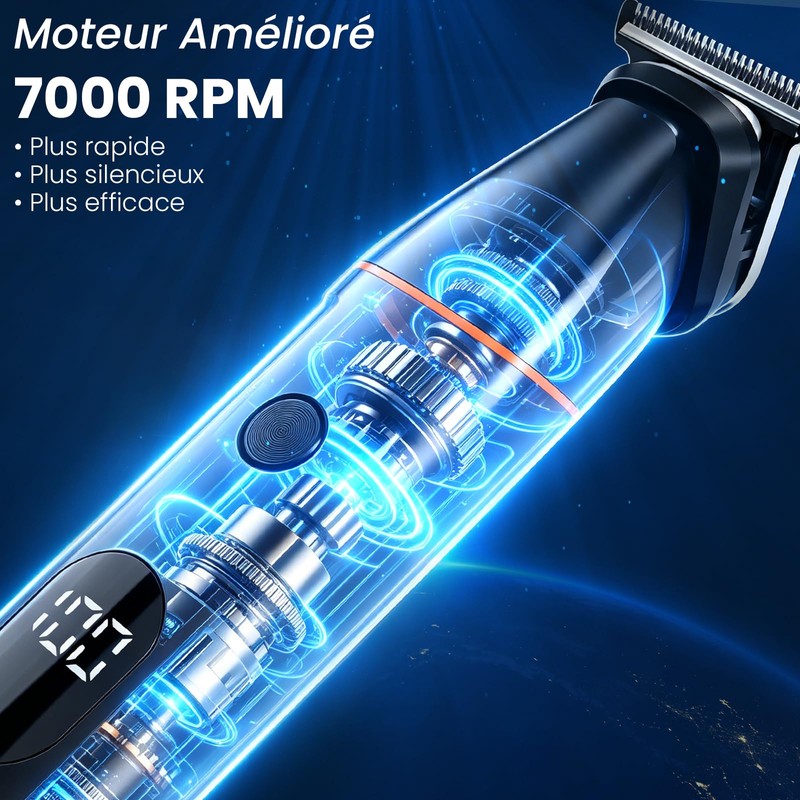MAXGROOM Trimmer corpo uomo elettrico 4 in 1 multifunzione tosaerba