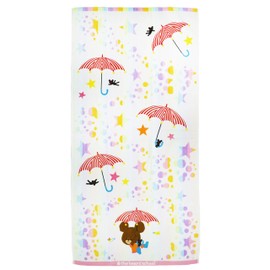 Marushin 4335005500 Bath Towel, Bear's School, 23.6 x 47.2 inches (60 x 120 cm), Soft Parasol, 100% Cotton