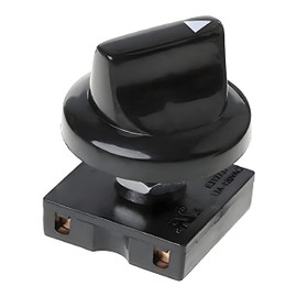 4 Position 3 Speed Rotary Fan Switch, Ceiling Fan Speed Governor with Isolator Button, Wall Control for Fans