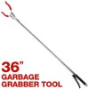 IIT TWO! ALL METAL 36" Trash Picker Waste Pick Grabber
