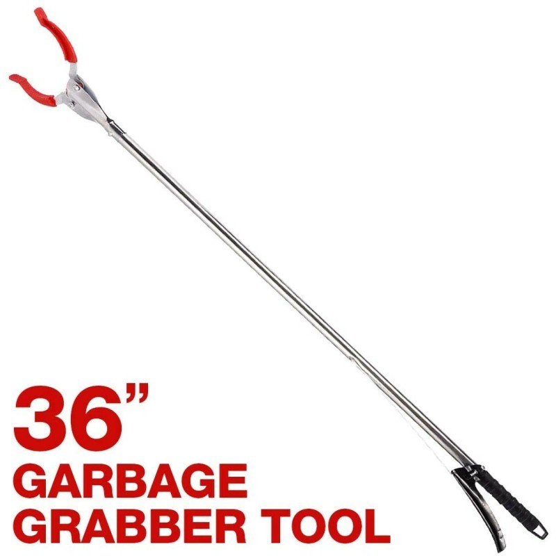 IIT TWO! ALL METAL 36" Trash Picker Waste Pick Grabber