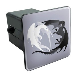 GRAPHICS & MORE Dragons in Love Tow Trailer Hitch Cover Plug Insert