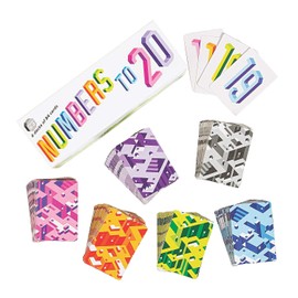Fun Express Numbers to 20 Card Deck – Educational Learning Activity for Kids – Enhances Number Recognition Counting Skills and Early Math Concepts – Ideal for Classroom & Home Use – 510 Pieces