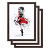 IDEAL TREND FlexiFrame Lightweight Block Profile Plastic Picture Frames with