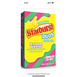 Starburst NEW! Starburst DUOS Strawberry Melon ~ Packets Zero Sugar Free Drink Mix3 Boxes