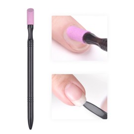 KAZIPOP 10PCS Pumice Stone Nail File Cuticle Stone Pusher Double-Headed Polishing Pen Nail Sanding Sticks Nail File Cuticle Remover Stick