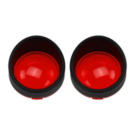 HDBUBALUS ABS Visor Style Turn Signal Lens Indicator Light Bezels Cover Fit for Harley Custom Cruiser