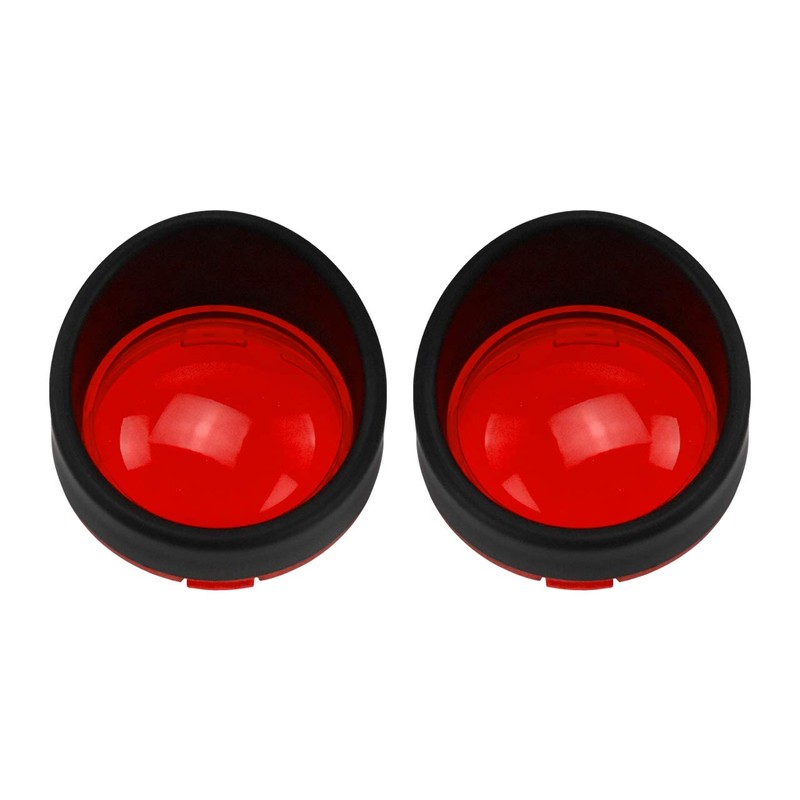 HDBUBALUS ABS Visor Style Turn Signal Lens Indicator Light Bezels