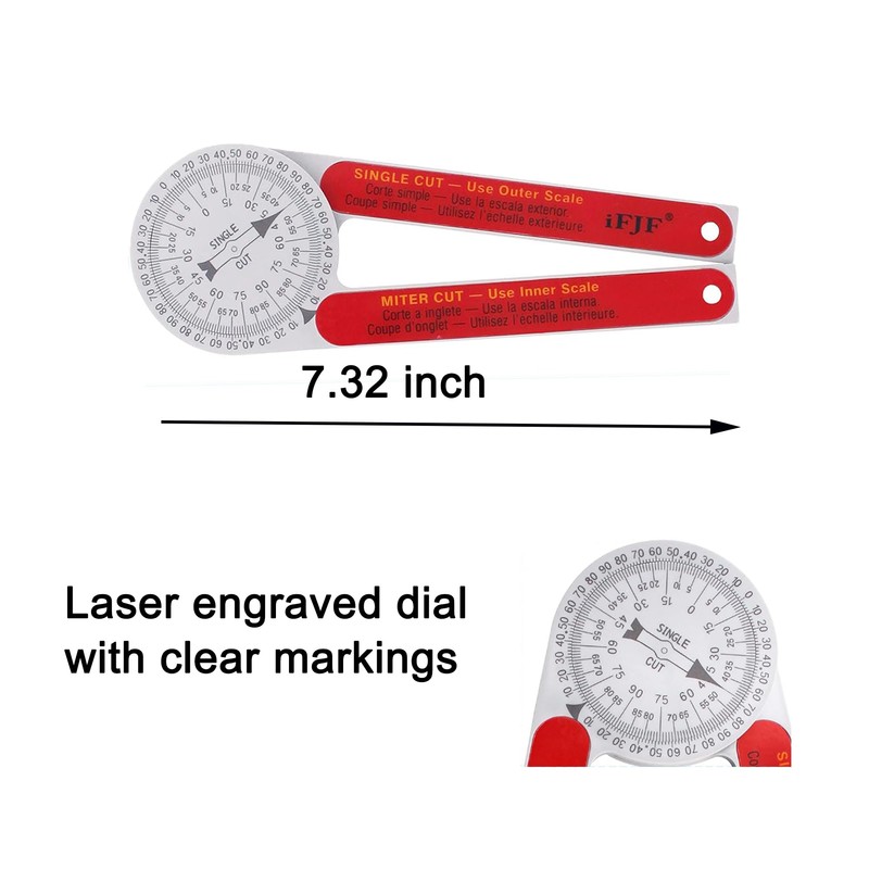 iFJF Miter Saw Protractor Replacement for #505P-7 Internal and External