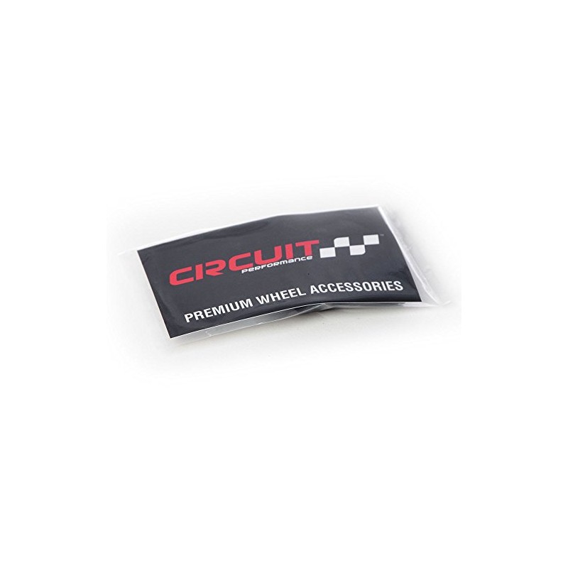 Circuit Performance Tapones de válvula de aluminio negro serie VC5