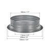 PATIKIL 8 Inch Duct Connector Flange, Metal Fitting Straight Pipe
