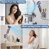 Hands Free Hair Dryer Holder Wall Mount, Adjustable Bathroom Blower