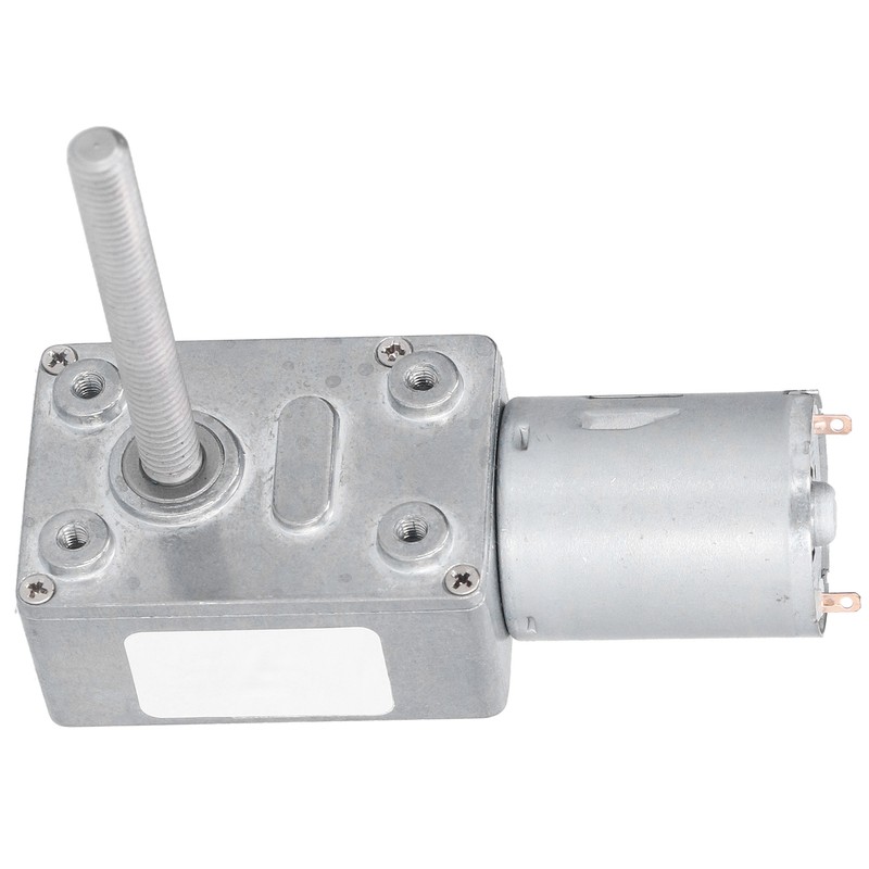 Gear Motor Speed Reduction Worm Self Locking M6 Thread 50mm