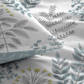 Dreams and Drapes - Emily - Easy Care Duvet Cover Set - Single Bed Size in Duck Egg