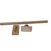 Cast Stone Towel Bar and Holders for Shower Bathroom (Mocha)