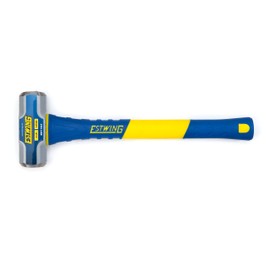 Estwing Soft Face Sledge Hammer for Automotive, Industrial, and Construction Use, 30-35 HRC, 16-Inch Long Fiberglass Handle with Ergonomic Two-Handed Grip (4-Pound Head x 16-Inch Handle)