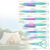 13 Piece Titanium Coating Stainless Steel Knives Set, Anti-Rust and
