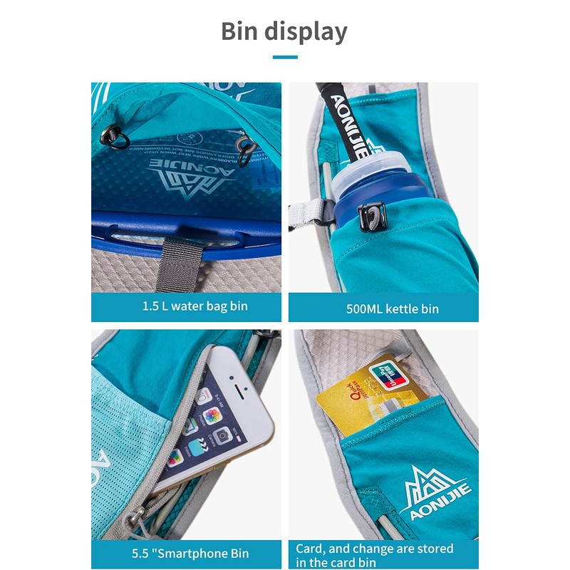 5L Ultralight Hydration Backpack with Hydration Bladder, 1.5 L or