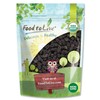 Organic Dried Black Mulberries, 1 Pound - Non-GMO, Raw Fruit,