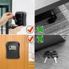 UKOFEW Waterproof and rustproof key box, key box with 4-digit