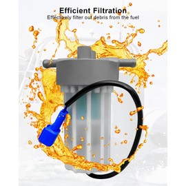 Fuel Filter Kit with O-Rings Fit for Yamaha F200 F225 F250 LF150 LF200 LF225 LF250 models from 2006 and newer Replace 6P3-24560-03 6P3WS24A 6P3-WS24A-01 6P3-24563-01 6P3-WS24A-00