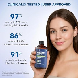 Botanic Hearth Aceite De Romero Puro Para El Crecimiento Del Cabello Infundido Con Biotina | Tratamiento Fortalecedor Del Cabello | Nutritivo Y Volumi