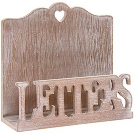 The Leonardo Collection Natural Wooden Letter Rack, 16x6x15cm, LP43512