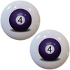Set of 2 Billiards 4 Pool Ball Ceramic Cabinet Drawer