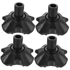 CIYODO Table Leg Protectors Pack of 4 Moon Chair Foot Cover Carassosories Chairs Foldable Portable Outdoor Chair Folding Chair Feet Cap Chair Leg Floor Protectors Chair Leg Caps Black