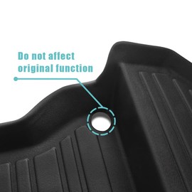 BestEvMod for Rivian R1T R1S All-Weather Front Trunk Mat TPE Material Rubber Cargo Liner Compatible with Rivian R1T R1S 2022 2023 2024 Accessories (Lower Layer)