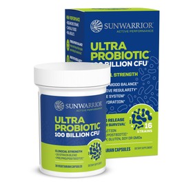 Probiotic for Gut Health 100 Billion CFU Probiotics Supplement Capsules 16 Strains Prebiotics + Postbiotics for Gut Immune & Colon Health Energy & Endurance Support Soy-Free Non-GMO 30 Capsule Serving