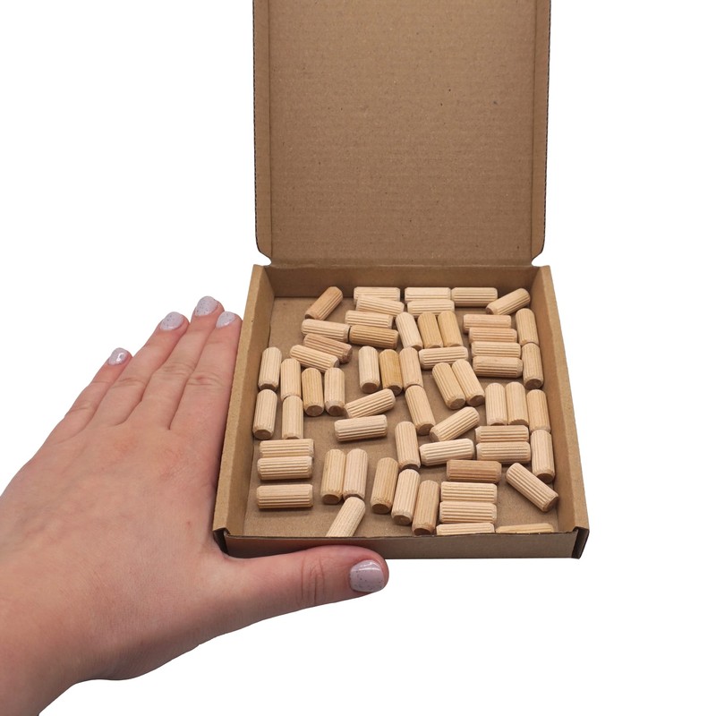 (Pack of 50 pcs) Wooden Dowels 8 x 20 mm,