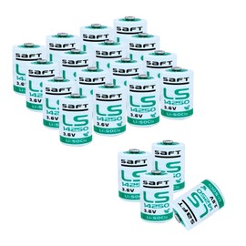 XNLWDVQQW *<20-Pack> LS14250 3.6V Lithium Battery LS 14250 3.6 Volt 1200mAh C 1/2 AA Lithium Battery for LS14250 1/2 AA 3.6v Lithium Battery