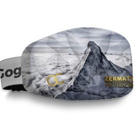 GogglesCover Premium: Protective ski and snowboard goggles cover, Matterhorn black & white esign